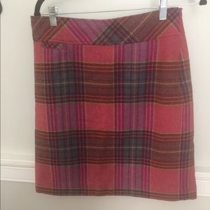 LL Bean Wool A-Line Skirt